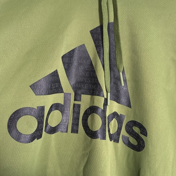 Green Adidas hoodie - Picture 2 of 6